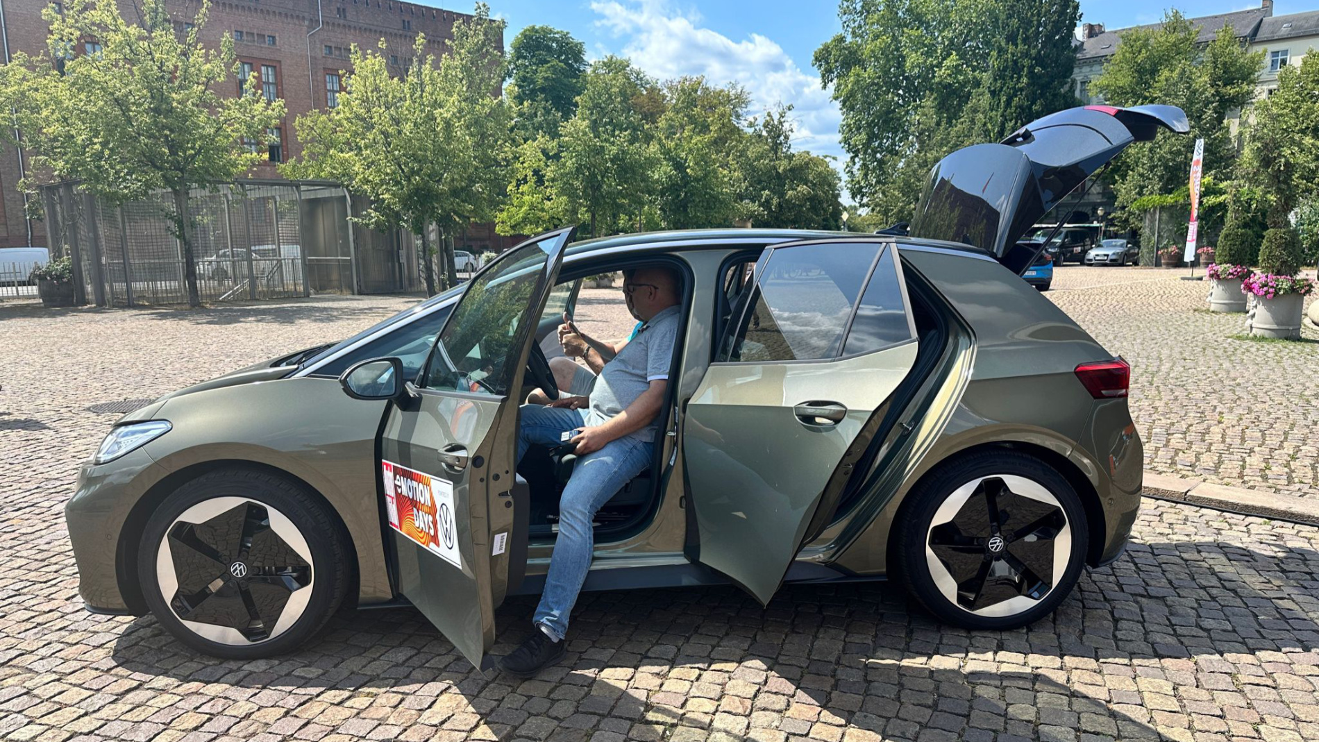 Automobil in the Future Mobility Park in the outdoor area