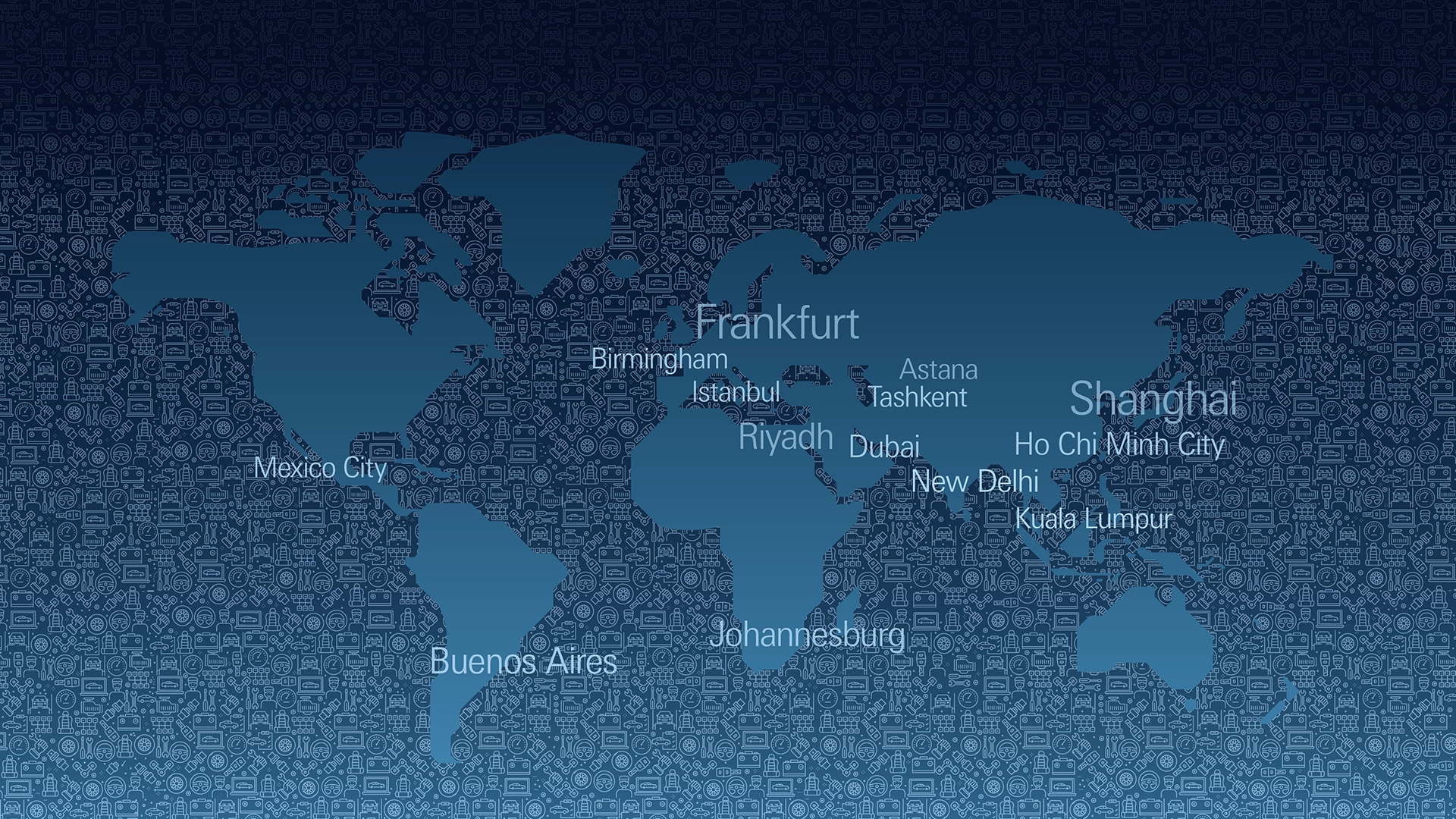 Automechanika world map